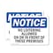 Signmission No Loitering Allowed On Or In Front Of These OSHA Notice Sign, Vinyl Decal, 10in W x 7in L, 2PK OS-2PACK-NS-D-710-L-14684 - alternate 1